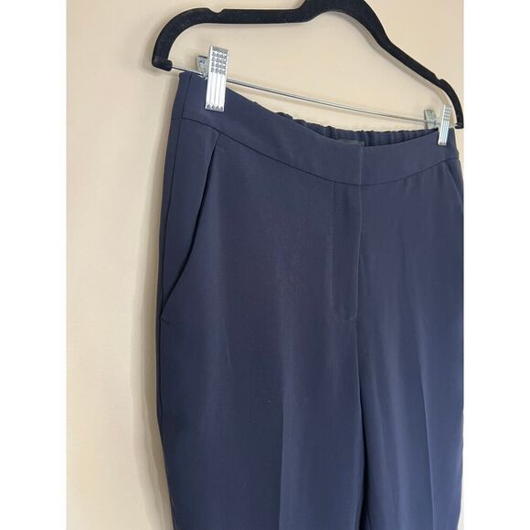 J. Crew Pull On Easy Pant in Matte Crepe Navy - Picture 4 of 6